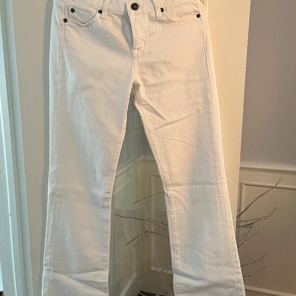 FIDELITY LILY MAGNOLIA WHITE JEANS - Picture 1 of 6